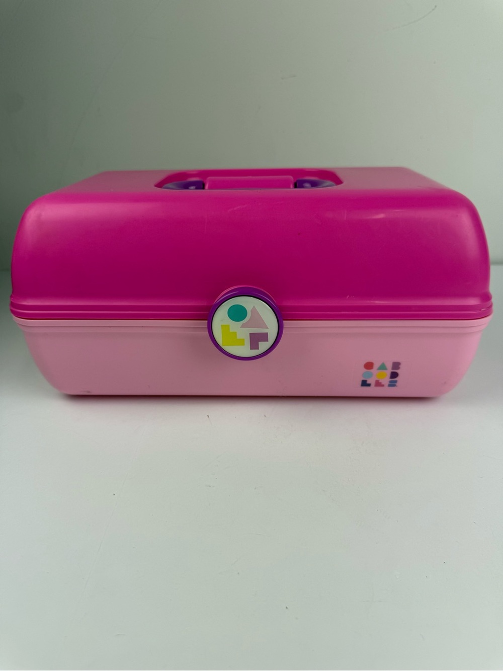 Caboodles Pretty in Petite Cosmetic Case 2 Tone Organizer Make-Up Jewelry VTG